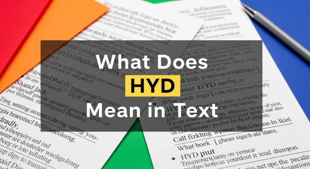 HYD Meaning in Text