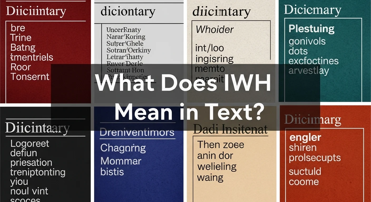 What Does IWH Mean in Text? Decoding the Trend You Keep Seeing