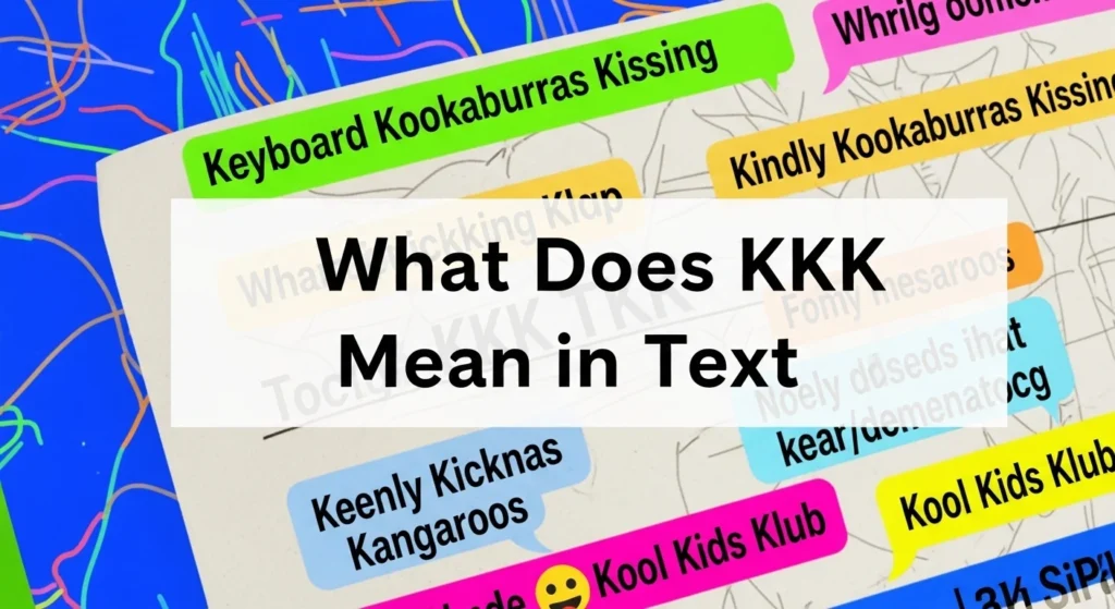 What Does KKK Mean in Text