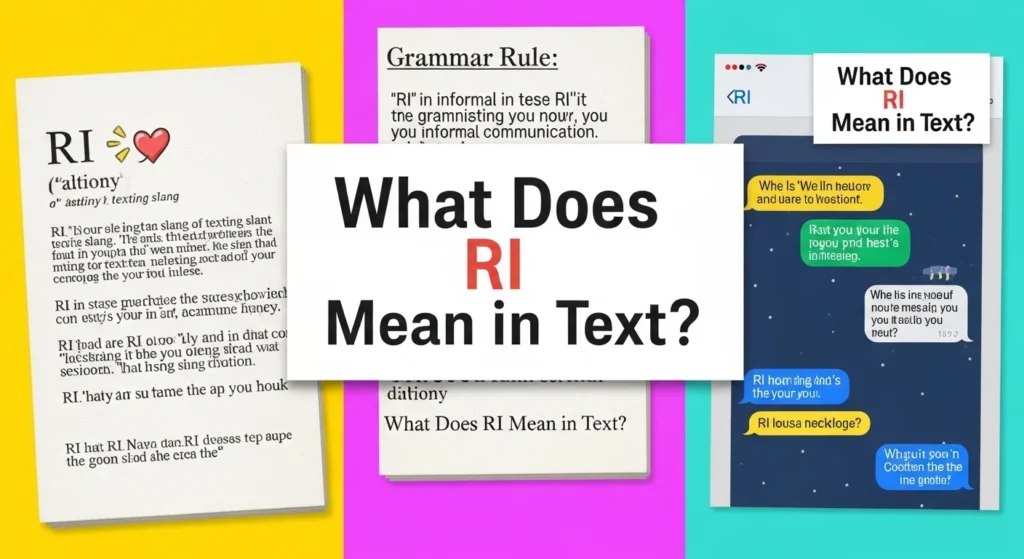 What Does RI Mean in Text?