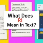What Does RI Mean in Text?
