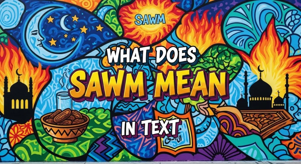 What Does Sawm Mean in Text