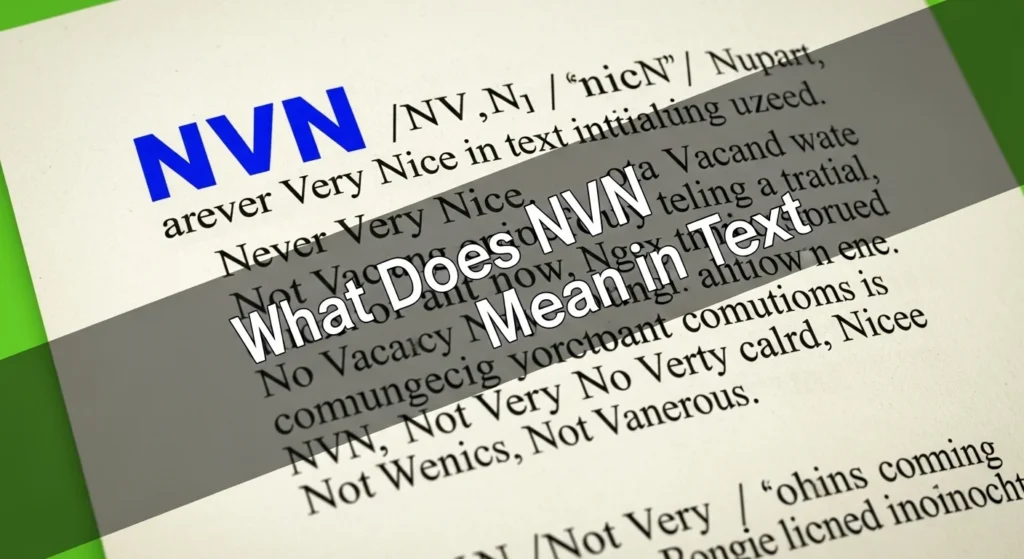 What Does NVN Mean in Text