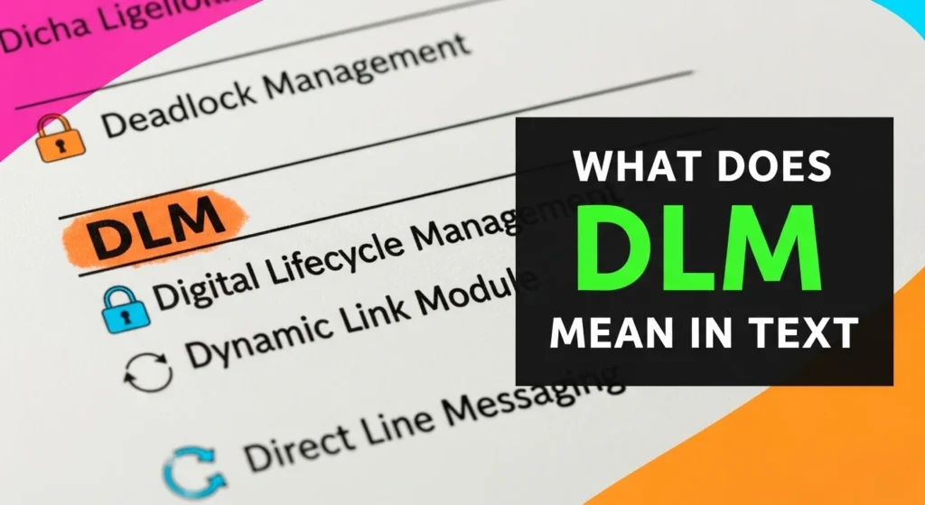 What Does DLM Mean in Text