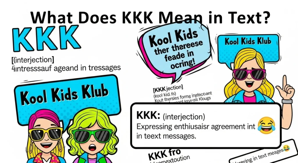 What Does KKK Mean in Text