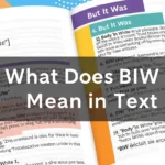 What Does BIW Mean in Text