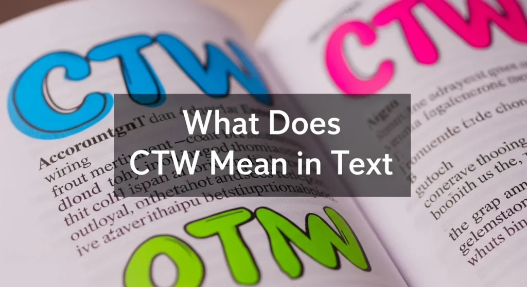 What Does CTW Mean in Text