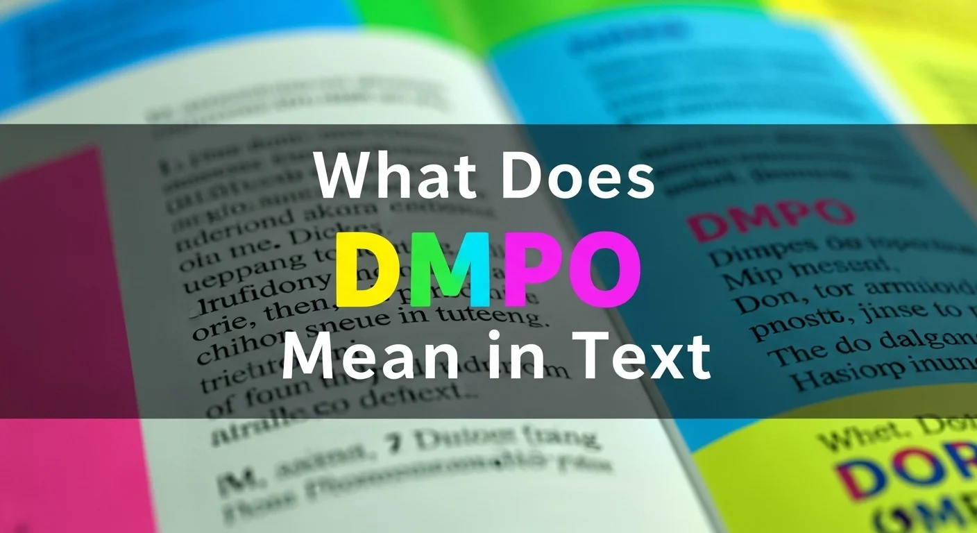 What Does DMPO Mean in Text