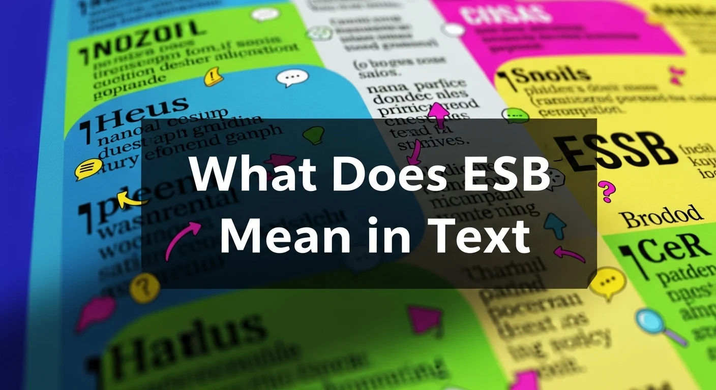 What Does ESB Mean in Text