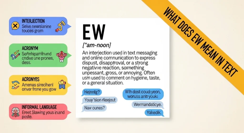 What Does EW Mean in Text
