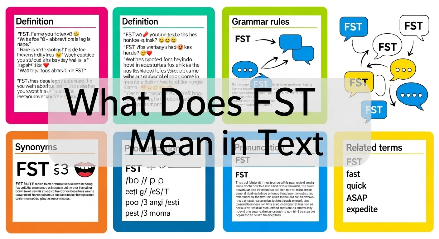 What Does FST Mean in Text