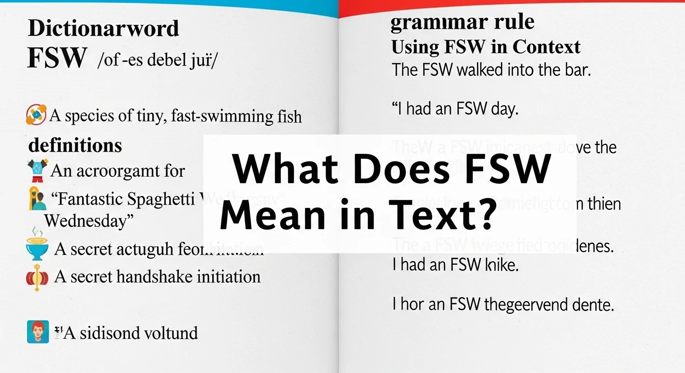 What Does FSW Mean in Text