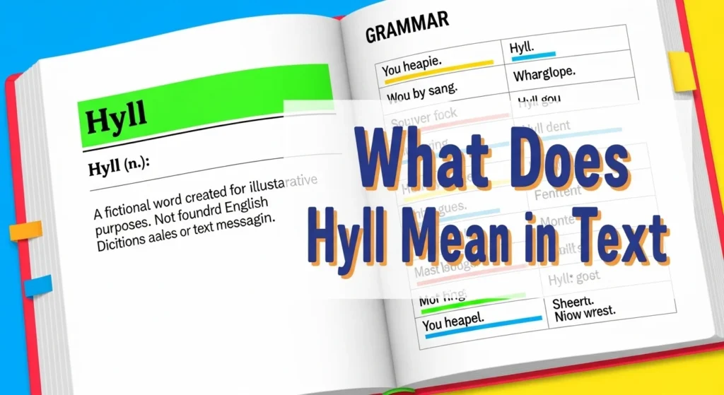 What Does Hyll Mean in Text