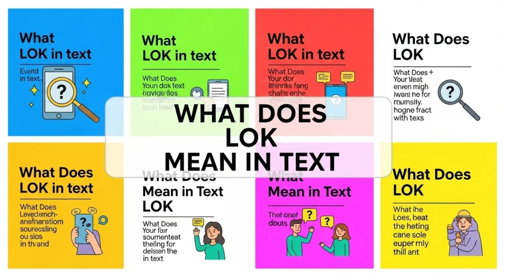 What Does LOK Mean in Text