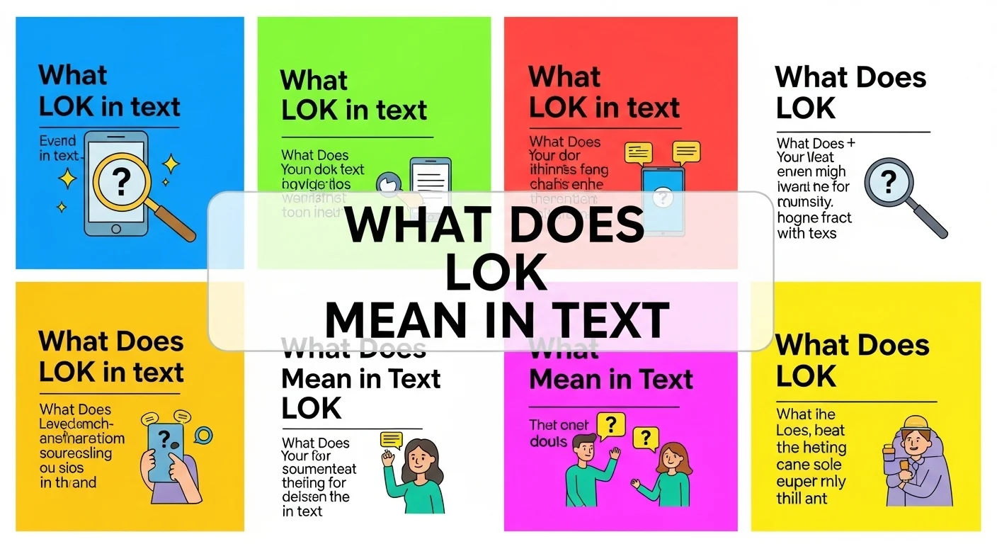 What Does LOK Mean in Text