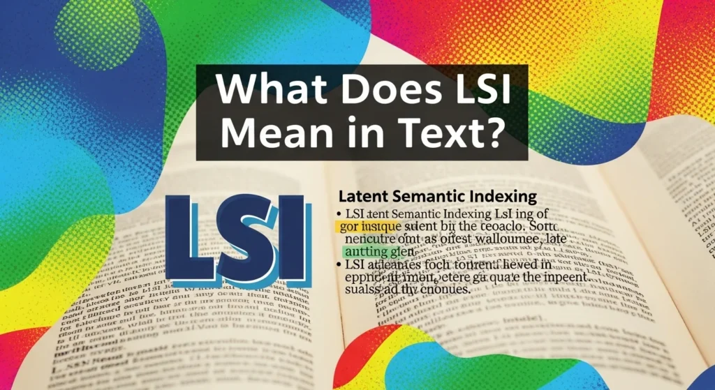 What Does LSI Mean in Text