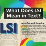 What Does LSI Mean in Text