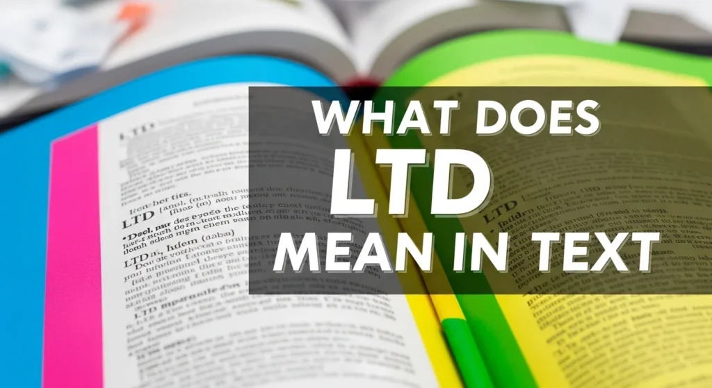 What Does LTD Mean in Text