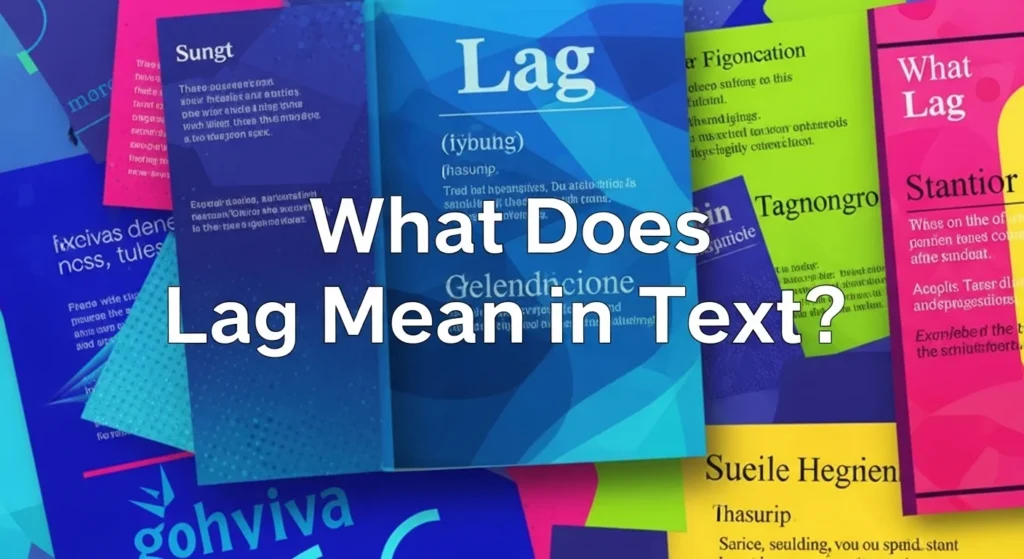 What Does Lag Mean in Text