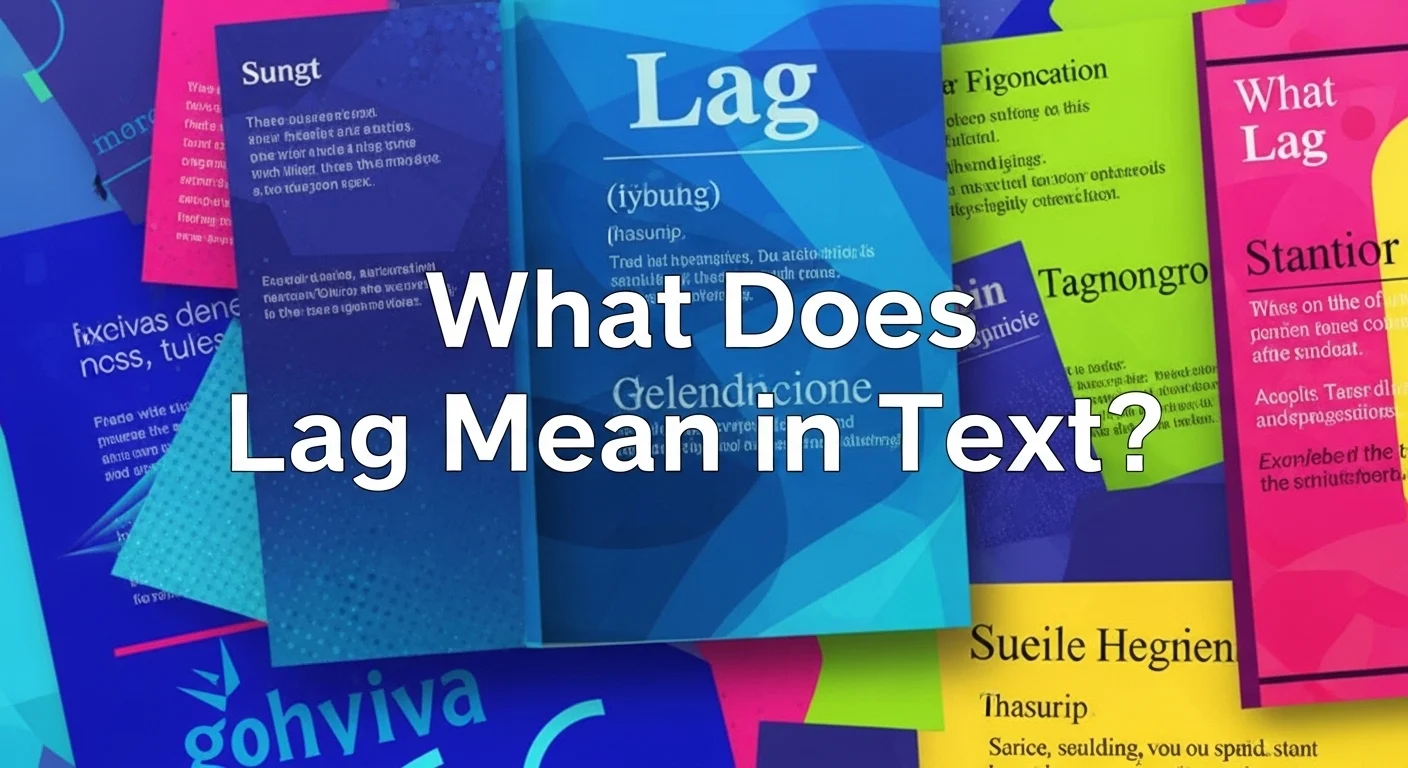 What Does Lag Mean in Text
