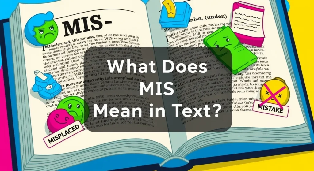 What Does MIS Mean in Text