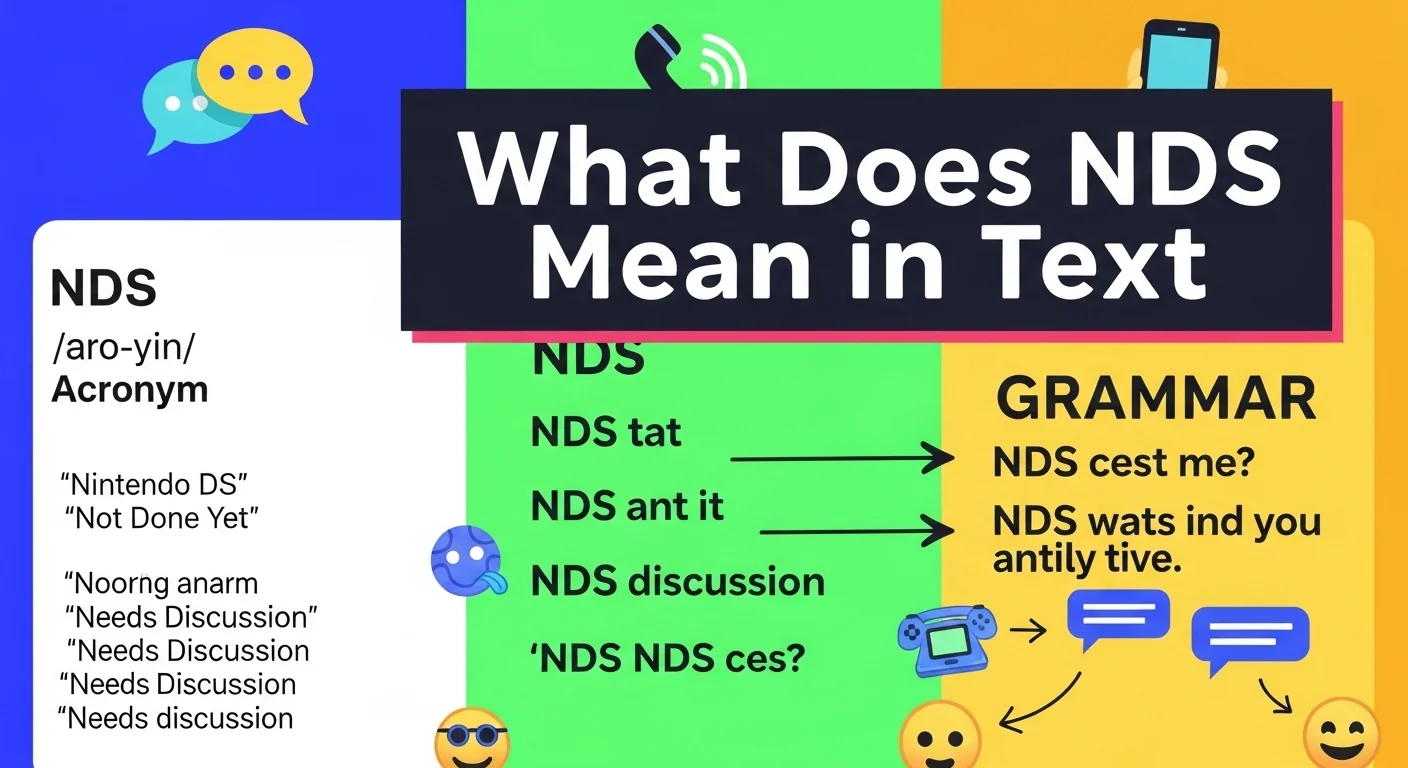 What Does NDS Mean in Text