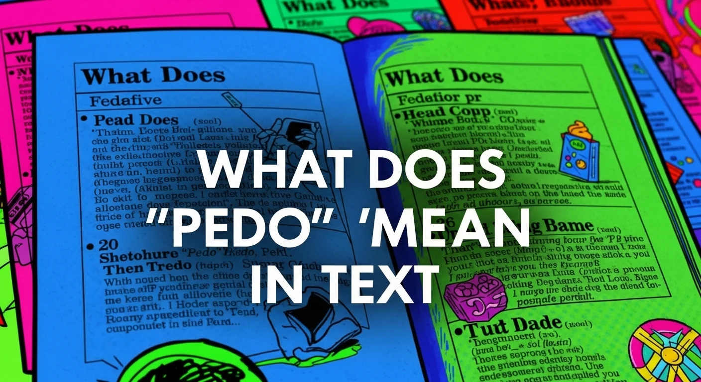 What Does “Pedo” Mean in Text