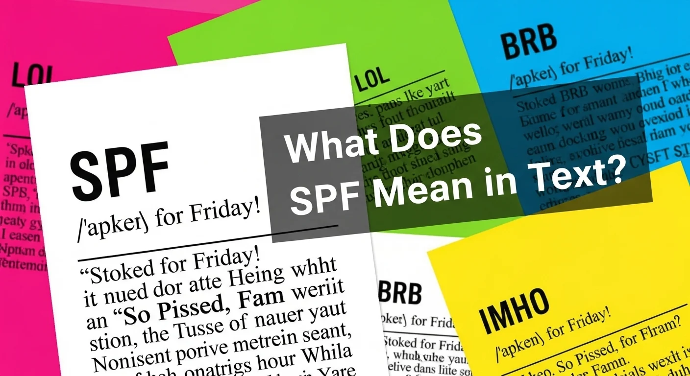 What Does SPF Mean in Text