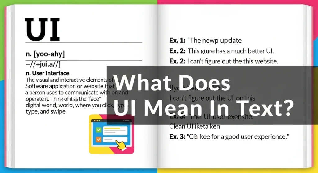 What Does UI Mean in Text