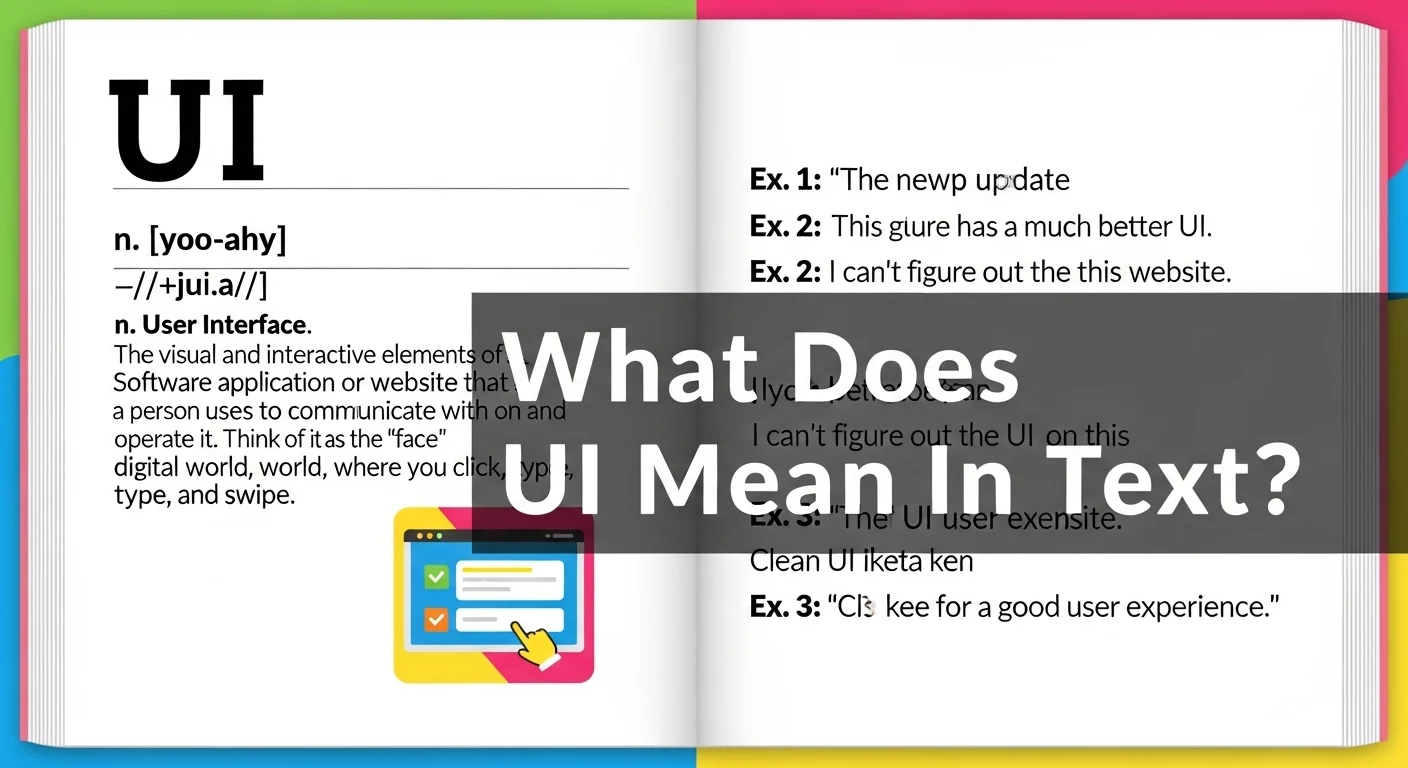What Does UI Mean in Text