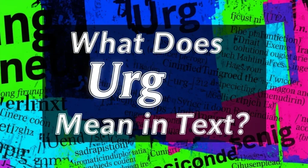 What Does Urg Mean in Text