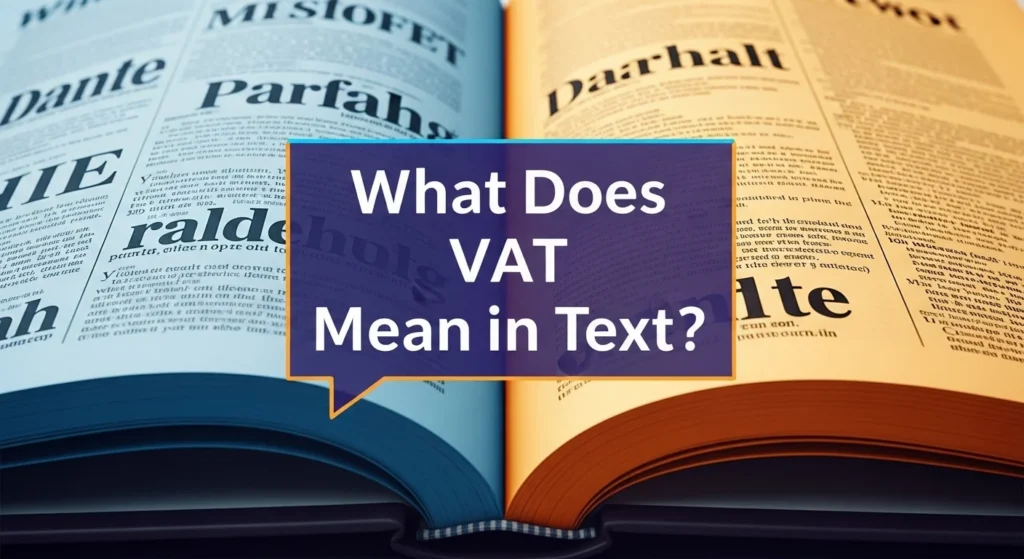 What Does VAT Mean in Text
