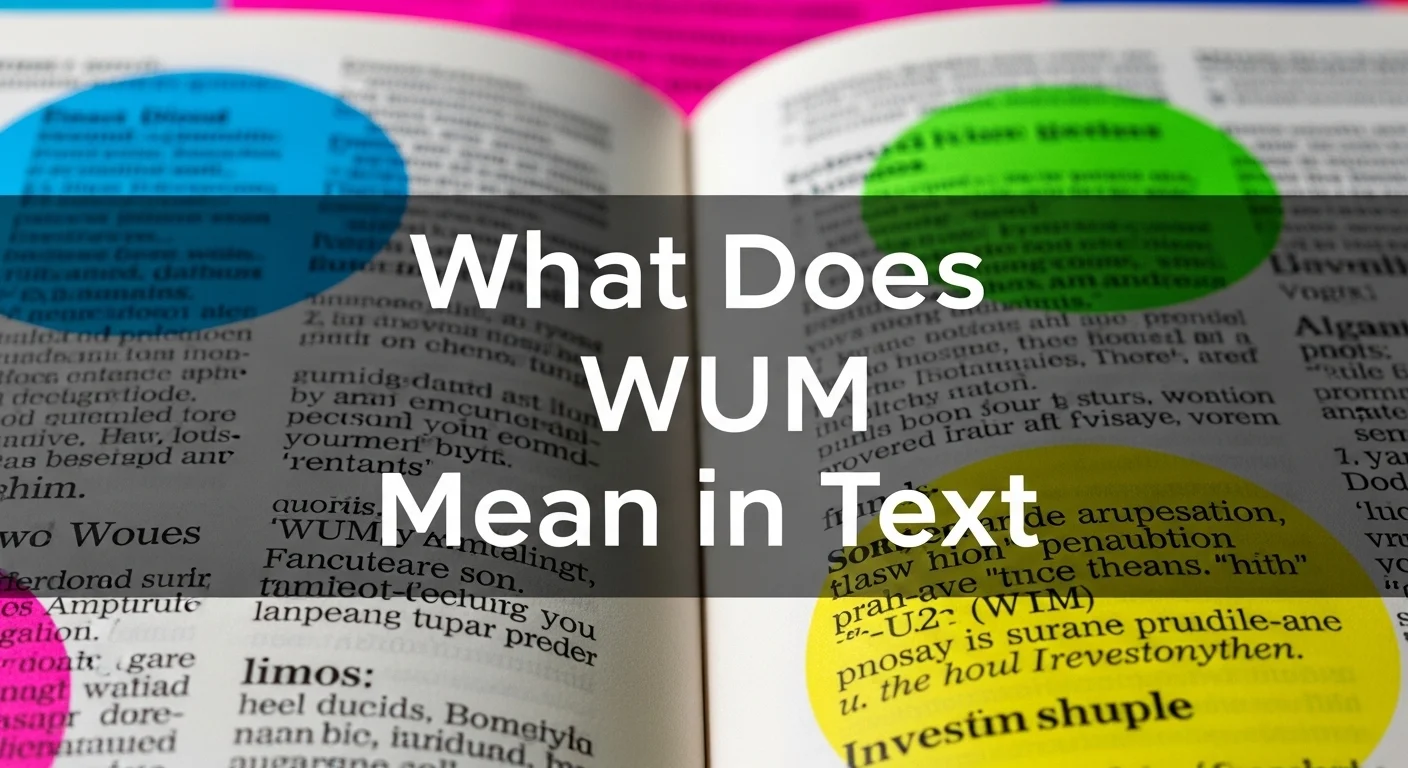 What Does WUM Mean in Text