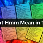 What Hmmm Mean in Text