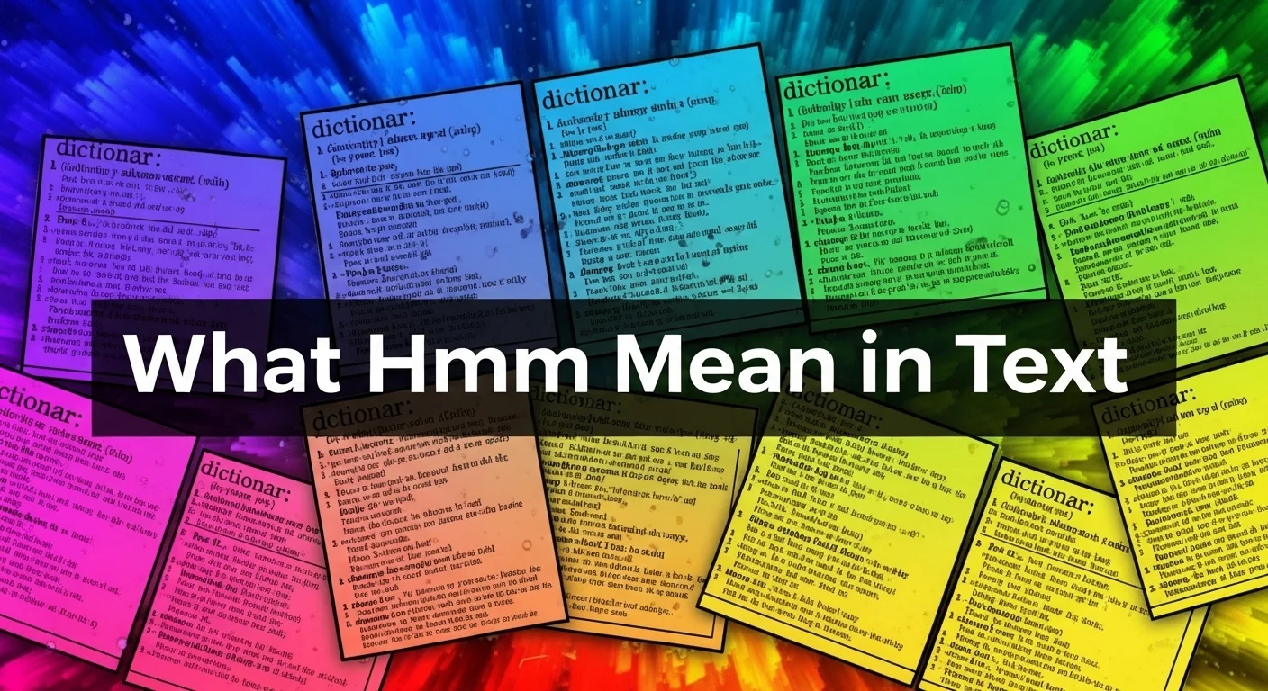 What Hmmm Mean in Text
