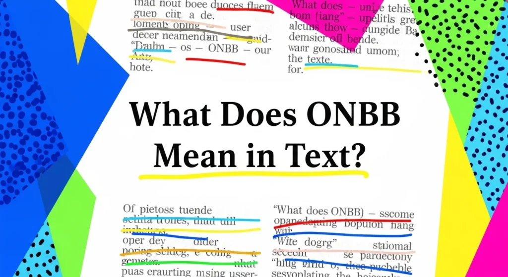 What Does ONBB Mean in Text