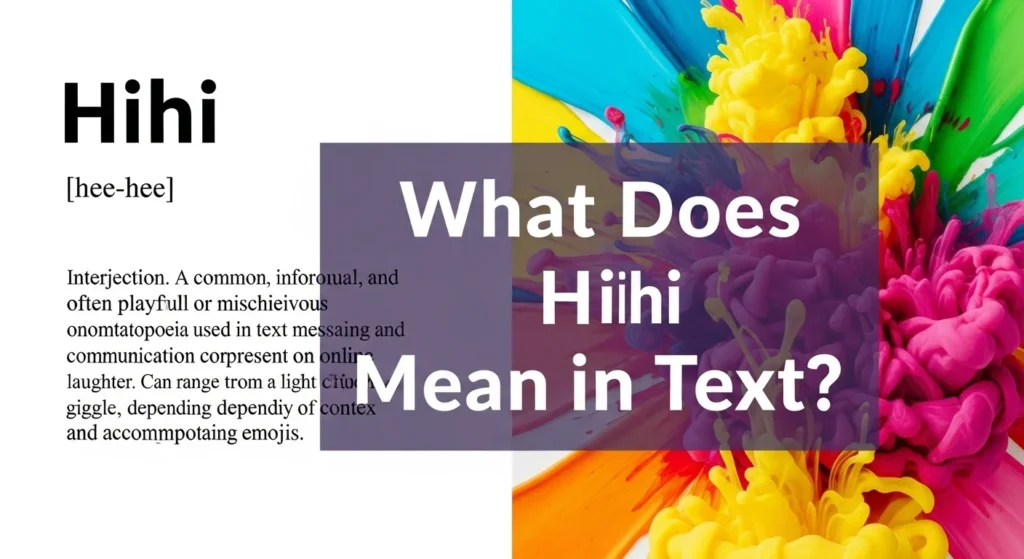 What Does Hihi Mean in Text