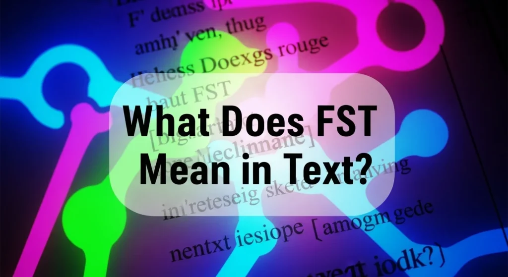 What Does FST Mean in Text