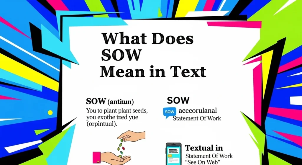 What Does SOW Mean in Text