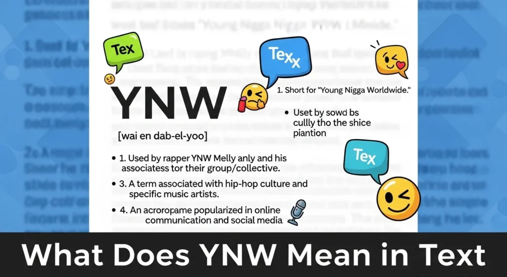 What Does YNW Mean in Text