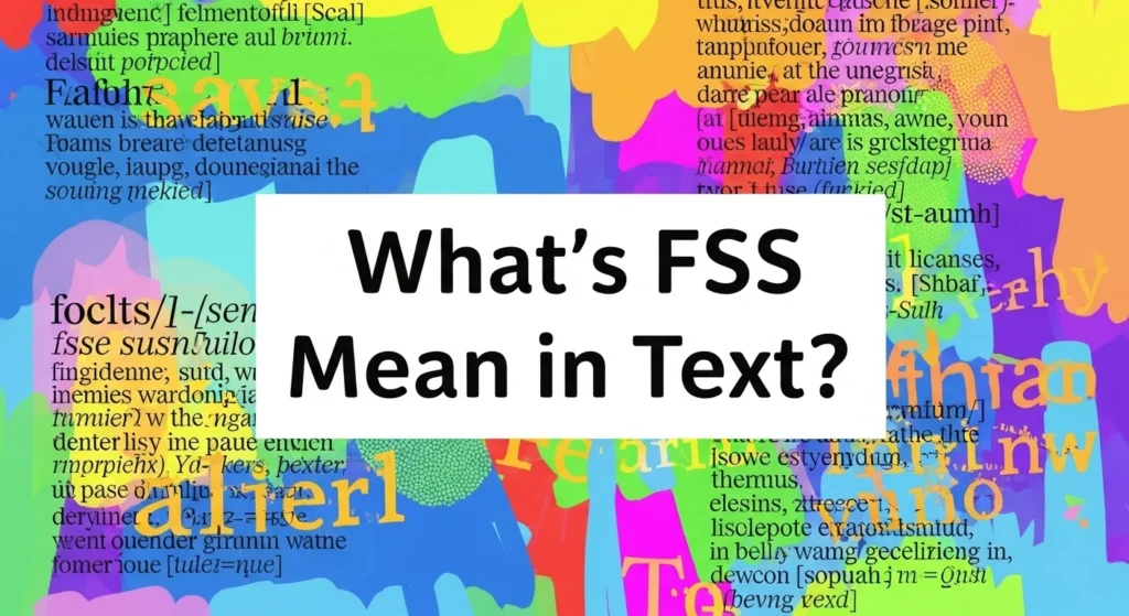 Whats FSS Mean in Text