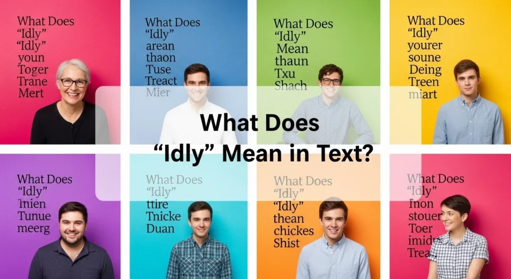 What Does “Idly” Mean in Text?