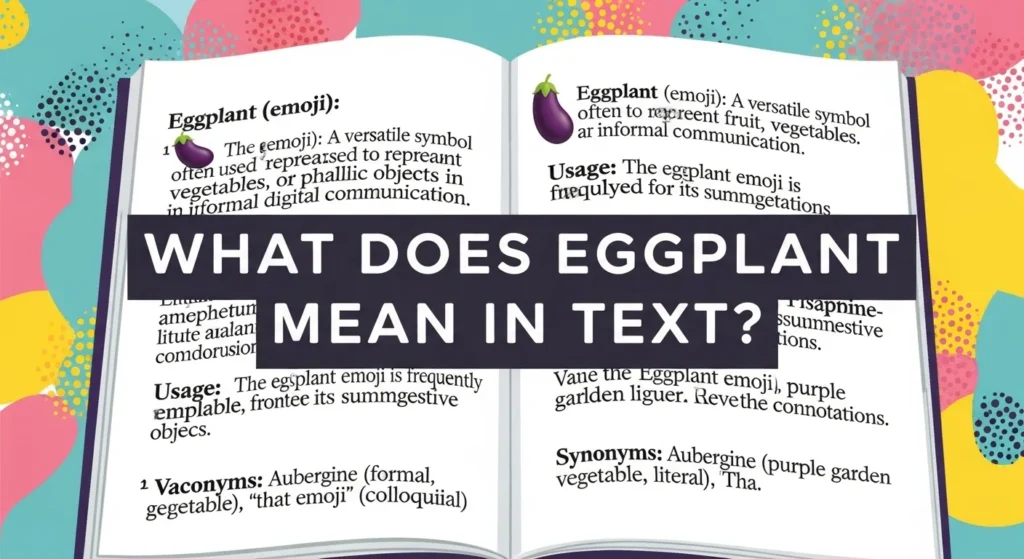 What Does Eggplant Mean in Text?