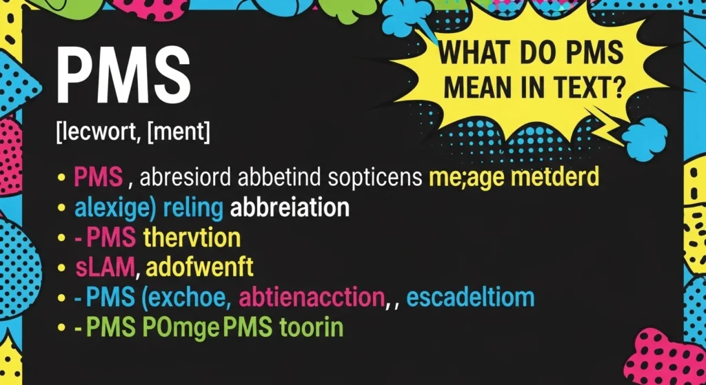 What Do PMS Mean in Text?