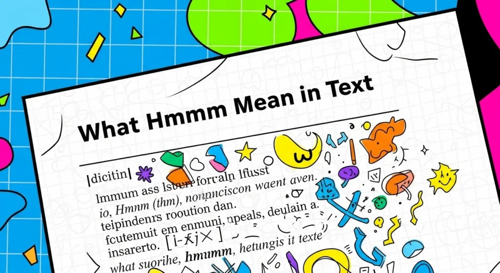 What Hmmm Mean in Text