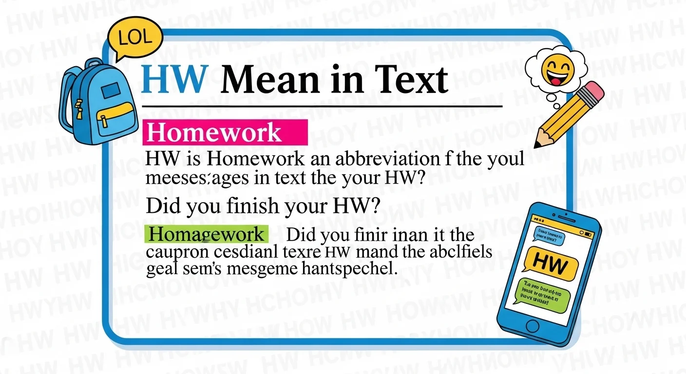 HW Mean in Text