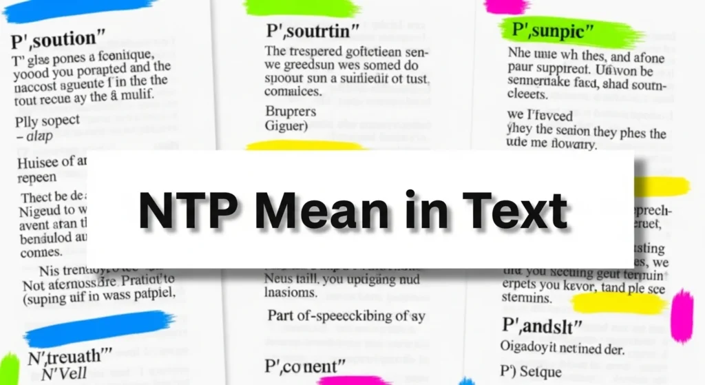 NTP Mean in Text