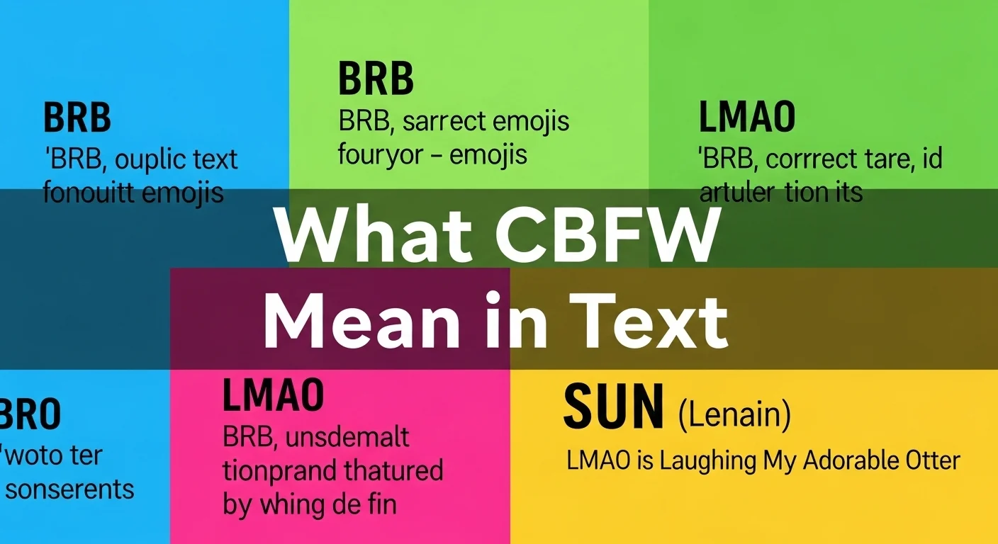 What CBFW Mean in Text