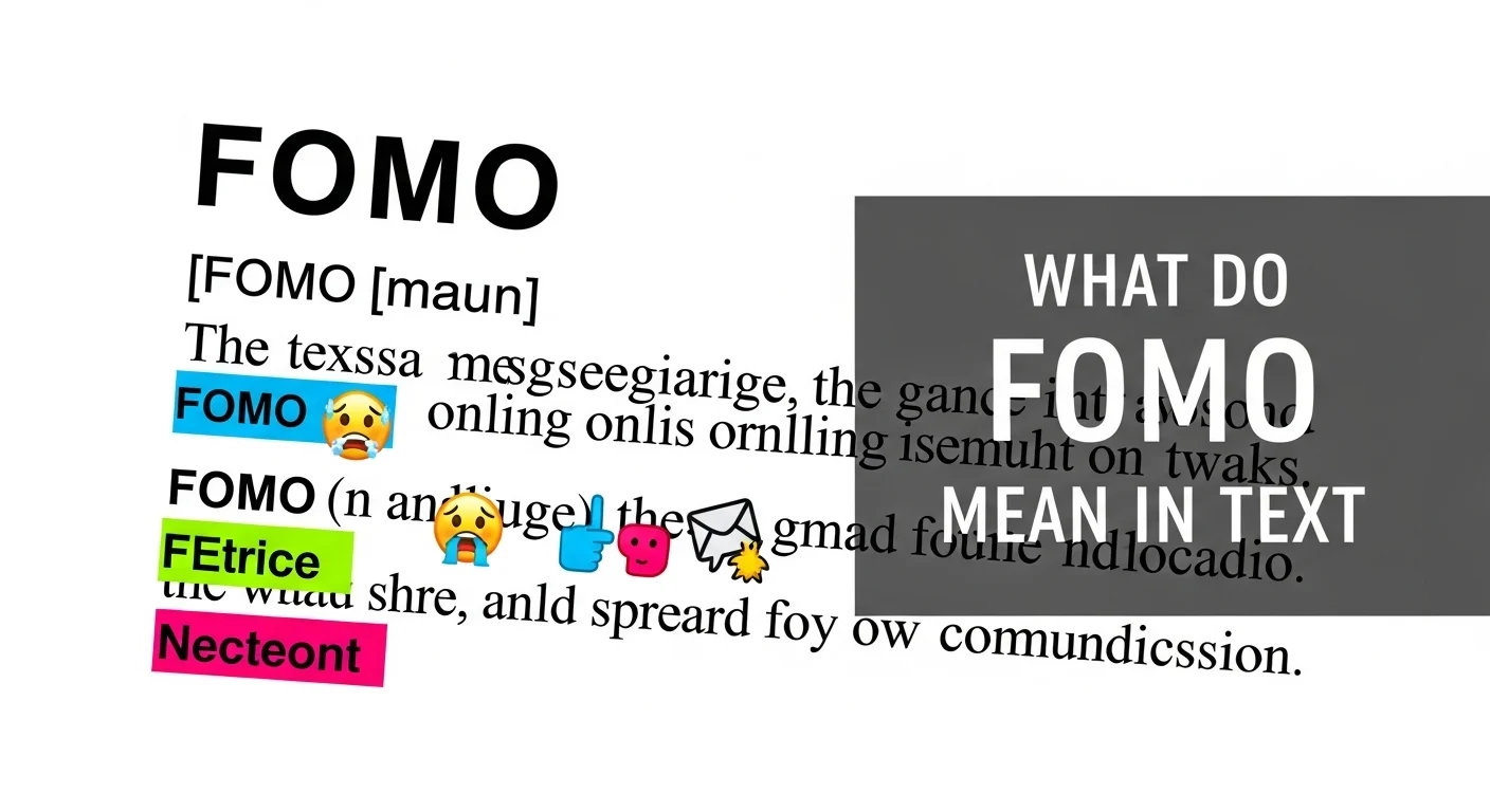 What Do FOMO Mean in Text