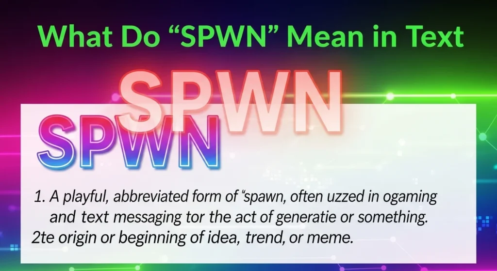 What Do “SPWN” Meaning